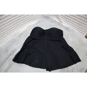 Merona size M black sweetheart cut halter-top maybe tankini